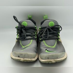 Nike Gray and Green Sneakers with Neon Accents